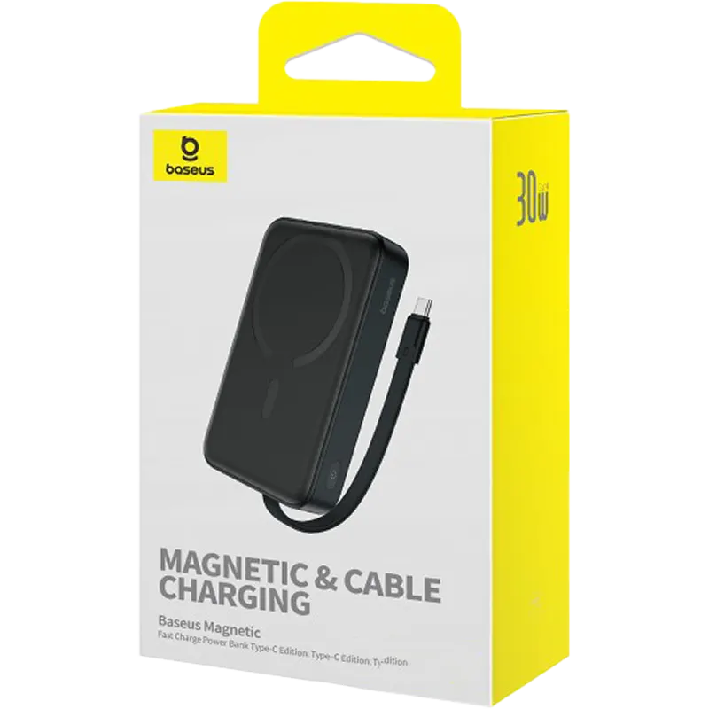 Baseus Magnetic Mini Wireless Power Bank 10000mAh 30W Black 2 Mascom International.webp